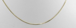photo of 14 karat yellow gold 18'' round .5mm franco chain with lobster clasp item 001-330-01167