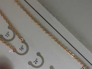 photo of 16'' gold filled medium cable chain. item 001-705-02031