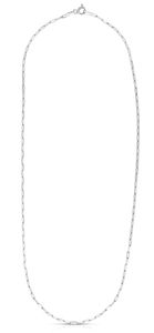 photo of Sterling Silver 1.8mm Paperclip Chain with Lobster Clasp. Link measures 5.3mm. 20 inches long item 001-705-02057