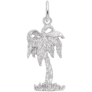 photo of Sterling silver palm tree charm item 001-710-01180