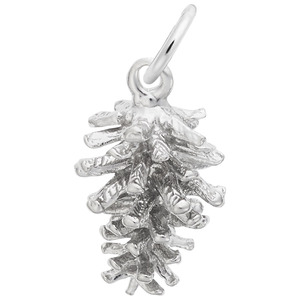 photo of Sterling silver pine cone charm item 001-710-01267