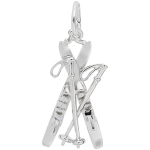 photo of Sterling silver skis charm item 001-710-01460