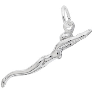 photo of Sterling silver Female Swimmer charm item 001-710-02029