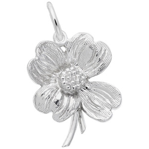 photo of Sterling silver dogwood charm item 001-710-02771