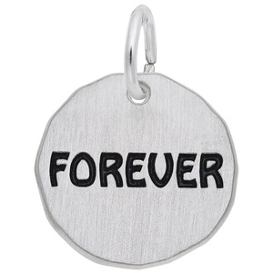 photo of Sterling silver Forever charm (engravable) item 001-710-02820