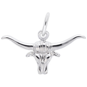 photo of Sterling silver steer head charm item 001-710-02952