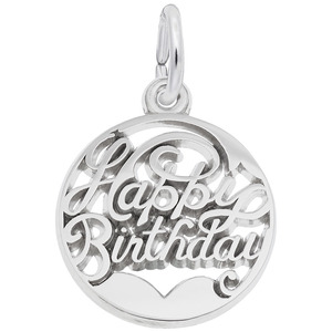 photo of Sterling silver Happy Birthday charm item 001-710-03215