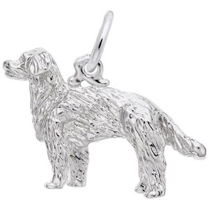 photo of Sterling silver golden retriever charm item 001-710-03429