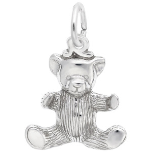 photo of Sterling silver teddy bear charm item 001-710-03432