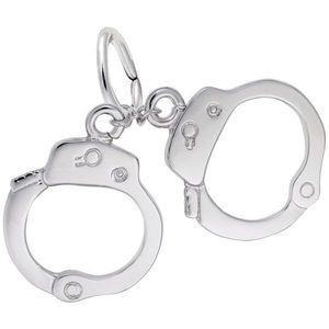 photo of Sterling silver handcuffs charm item 001-710-03446