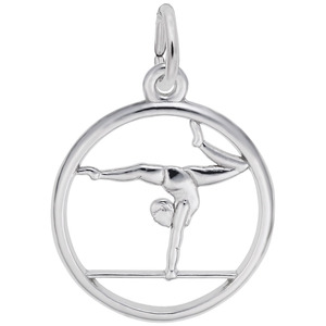 photo of Sterling silver gymnast charm item 001-710-03629