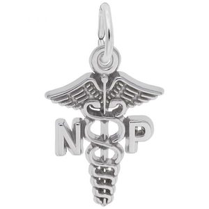 photo of Sterling silver nurse practitioner charm item 001-710-03650