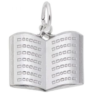 photo of Sterling silver open book charm item 001-710-03651