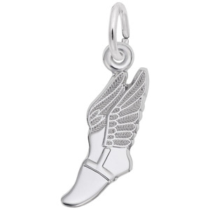 photo of Sterling silver winged shoe charm item 001-710-03666