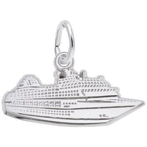 photo of Sterling silver flat cruise ship charm item 001-710-03801