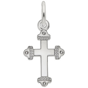 photo of Sterling silver medieval cross charm item 001-710-03821