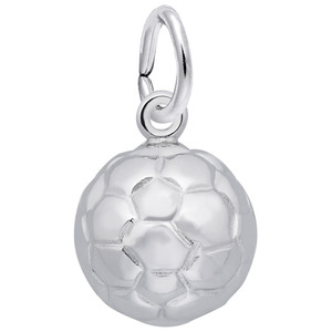 photo of Sterling silver Soccer Ball charm item 001-710-03844