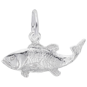photo of Sterling silver fish charm item 001-710-03849