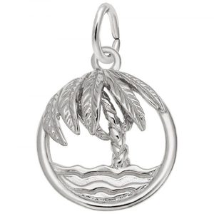 photo of Sterling Silver palm tree charm item 001-710-03853