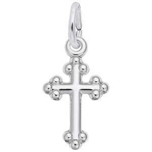 photo of Sterling silver cross charm item 001-710-03858