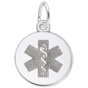 photo of Sterling silver medical symbol charm item 001-710-03876