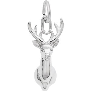 photo of Sterling silver deer head charm item 001-710-03883