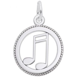 photo of Sterling silver Music note charm item 001-710-03920