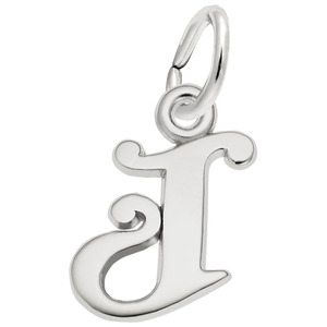 photo of Sterling silver J charm item 001-710-03925
