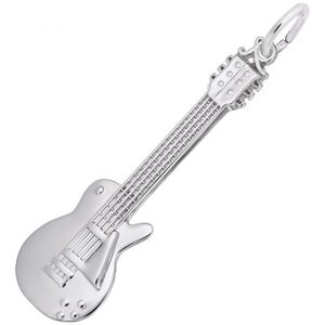 photo of Sterling silver electric guitar charm item 001-710-03927