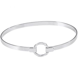 photo of Sterling silver 7'' Center bangle charm bracelet item 001-725-00718