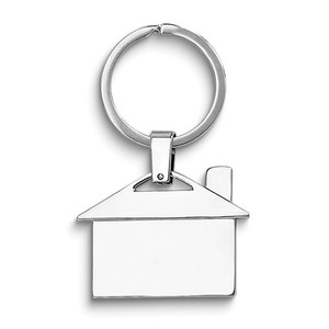 photo of Nickel-plated Enameled House Key Chain item 001-905-01318