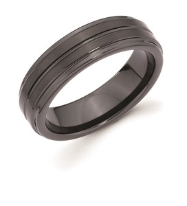 photo of 6mm Ceramic Band With Triple Channel Accent item OAUF903