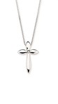 photo of Diva Diamonds cross pendant on sterling silver 18'' chain item 001-109-00277