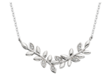 photo of 18'' sterling silver Vine necklace with diamond accents item 001-109-00288