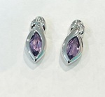 photo of Sterling silver amethyst earrings item 001-215-01015