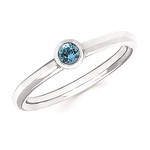 photo of Sterling silver blue topaz ring item 001-220-00705