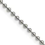 photo of 24'' 2.4mm stainless steel ball chain item 001-325-00124