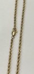 photo of 16'' 14 karat yellow gold 1.5mm rope chain item 001-330-01154