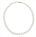 photo of 14 karat white gold 18'' 6-6.5mm high luster akoya pearl item 001-610-00911