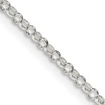 photo of Sterling silver 2mm rolo chain with 2'' extension item 001-705-01892