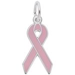 photo of Sterling silver Pink ribbon charm item 001-710-03479