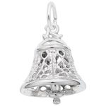 photo of Sterling silver Filigree bell charm item 001-710-03485