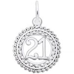 photo of Sterling silver 21 charm item 001-710-03489