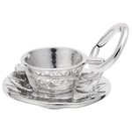 photo of Sterling silver Cup & Saucer charm item 001-710-03505