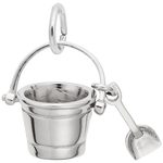 photo of Sterling silver pail & shovel charm item 001-710-03518