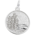 photo of Sterling silver mountain scene charm item 001-710-03613