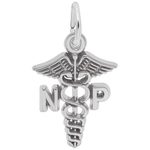 photo of Sterling silver nurse practitioner charm item 001-710-03650