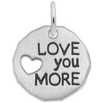 photo of Sterling silver Love You more charm item 001-710-03756