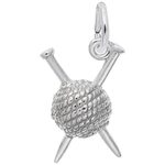 photo of Sterling silver knitting charm item 001-710-03810