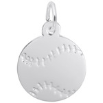photo of Sterling silver baseball engravable charm item 001-710-03828